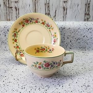 Antique Johnson Brothers "Victorian" Tea Cup Saucer RARE FIND 1920